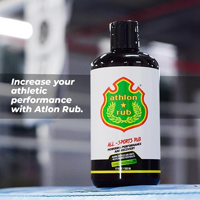 Plant Based Muscle Rub - Coach Team Bottle - Thai Oil - Sport Massage Oil Liniment. Great for Muscle Warm up, Activation, & Recovery with Arnica, Turmeric, Ginger - 500 ml / 17 fl oz