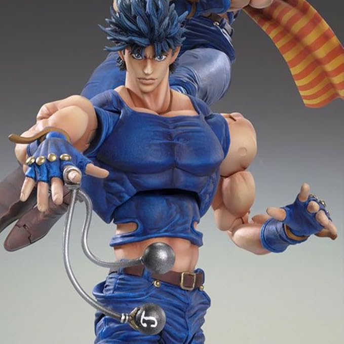 JJBA Figure Joseph Joestar Super Action Statue 6.69" Movable Anime Figurine Joseph Joestar Action Figure Desktop Decoration Collectibles Gift