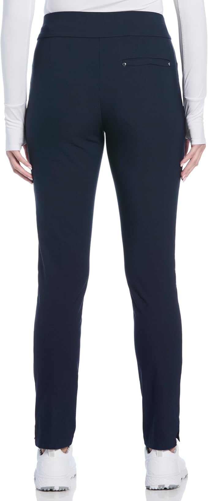 PGA Tour Women's Stretch Golf Pants with Pull-on Waist, 31" & 32" Inseams, Tummy Control, Moisture-Wicking, Sun Protection