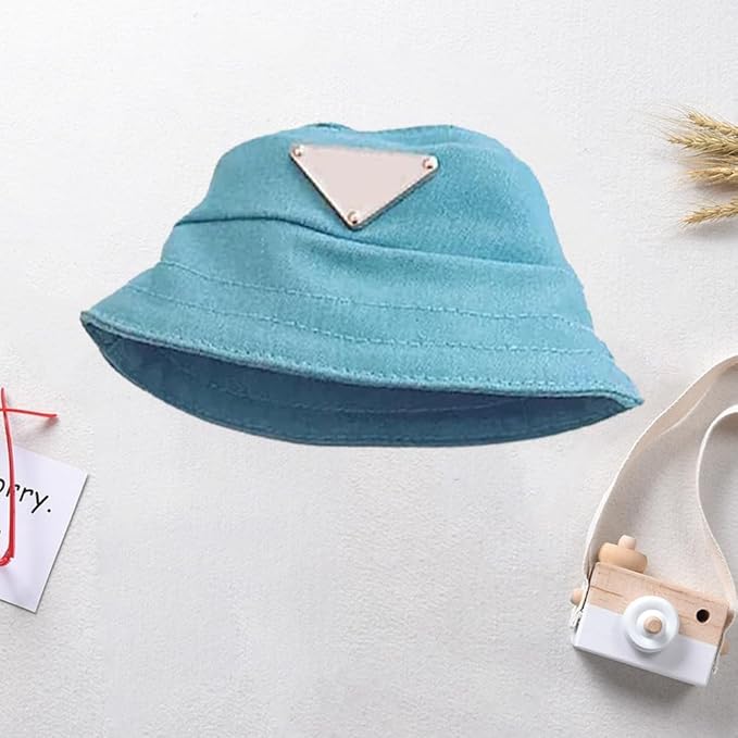 Clothes for Labubu(NO Doll) , Hat & Overalls Set for Labubu Clothes 15cm/17cm Dolls Accessories Suit, Doll Outfit Stylish Clothes(Style Blue)
