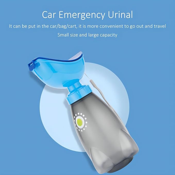 GREATLINK Travel Potty, Portable Leakproof Urinal Emergency Toilet Pee Bottle Cup Jar for Toddlers Kids Baby Boys and Potty Pee Training for Outdoor Car Travel Road Trip Camping Park Beach(1 PC Red)