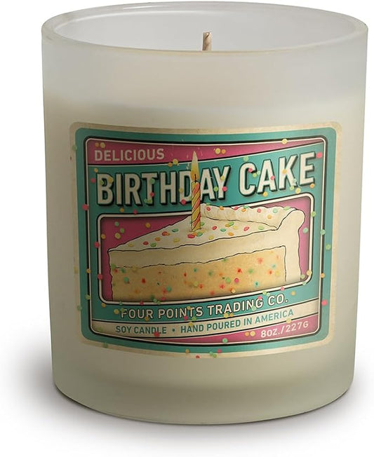 Birthday Cake 8 Oz Scented Soy Aromatherapy Candle w/Jar | Aromatherapy