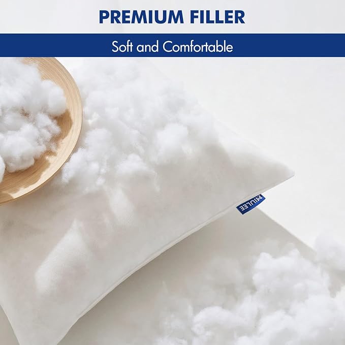 MIULEE Pillow Insert 16x26 Inch Decorative Rectangle Throw Pillow Inserts | Premium Fluffy Pillow Forms Sham Stuffer for Sofa Couch Living Room