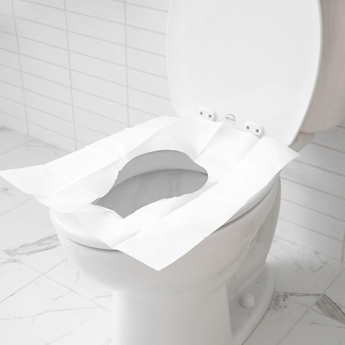 Disposable Toilet Seat Covers Flushable XL Extra Large & Thick Outdoor Travel Porta Potty (100)