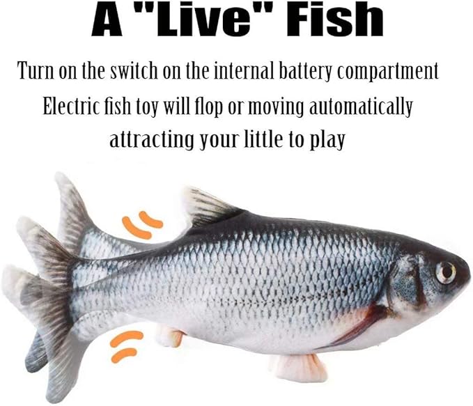 Electric Moving Fish Interactive Plush Toys
