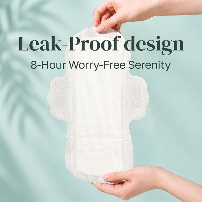 Carity Organic Cotton Pads 3 in 1 Multipack - Ultra Thin Pad with Wings, Unscented, Regular/Large/Overnight (Multipack 50 Count)