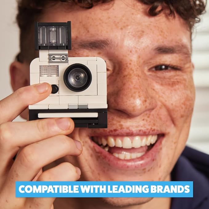 MAX Premium Retro Building Bricks Collection (Polaroid) by ZURU, Building Bricks for Teens, Adults and Collectors. Build, Collect and Display Your Ultimate Collection of Retro Technology!