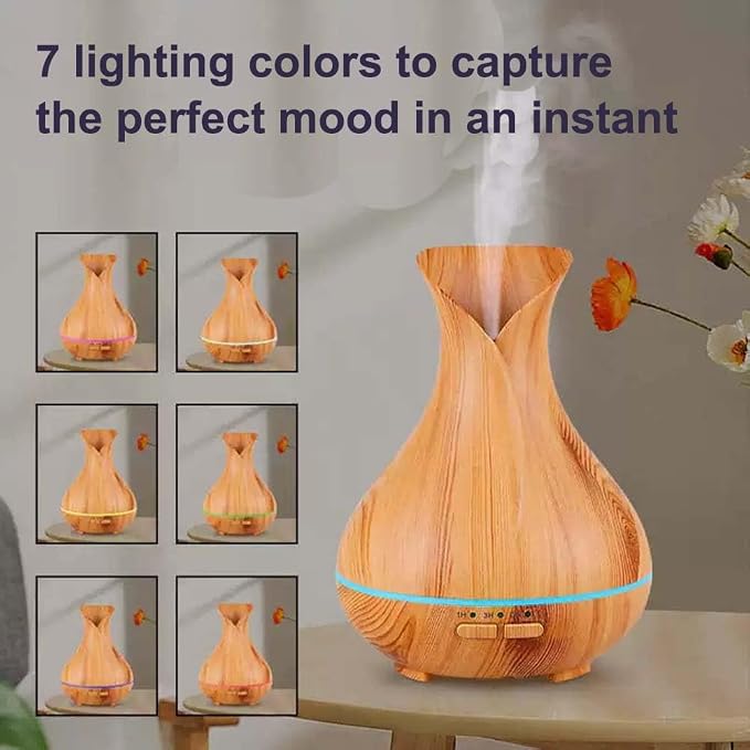 Smart WiFi Wireless Essential Oil Aromatherapy Diffuser, Compatible with Alexa & Google Home, Phone App & Voice Control, Large Ultrasonic Diffuser, LED & Timer Settings