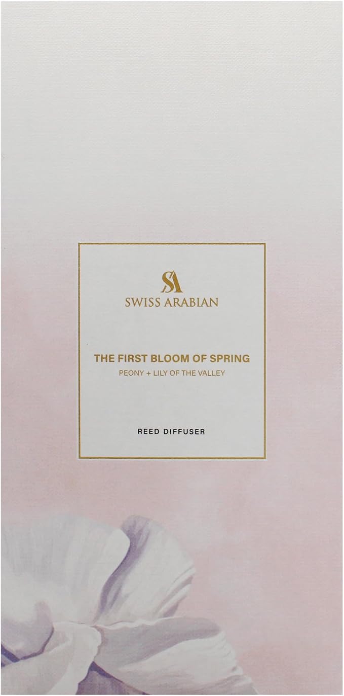 The First Bloom of Spring Reed Diffuser by Swiss Arabian for Unisex – Elegant 6.76 oz Aroma Diffuser