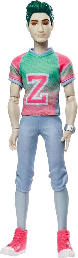Mattel Disney Zombies 2-Pack, Addison Cheerleader and Zed Football Player Dolls (12-in),11 Bendable “Joints,” Great Gift for ages 5+