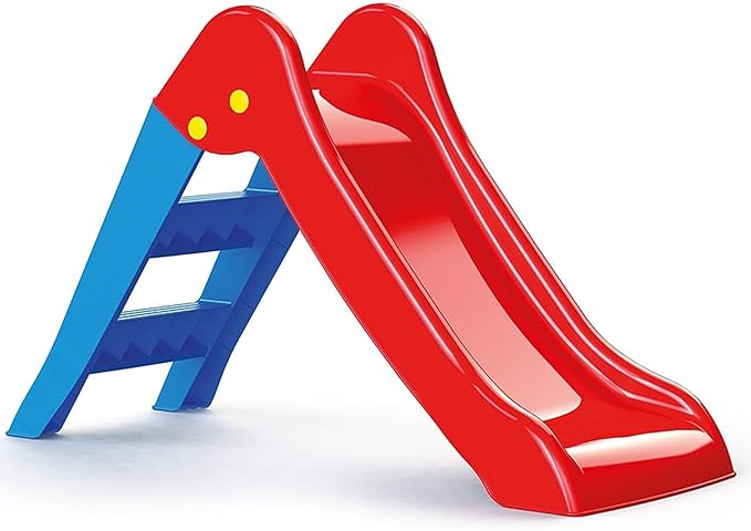 DOLU: My First Slide: Red & Blue - Indoor & Outdoor Toy, Foldable Slope, 2 Step Ladder, Durable Plastic, Playground Equipment, Toddlers & Kids Ages 2+