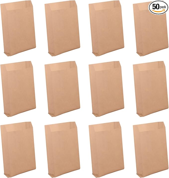 Feminine Hygiene Liner Bags Sanitary Napkin Disposal Bag Dry Wax Grease Resistant Bags Waste Receptacle Paper Liners Kraft Paper Sacks for Cookies Snacks 50pcs