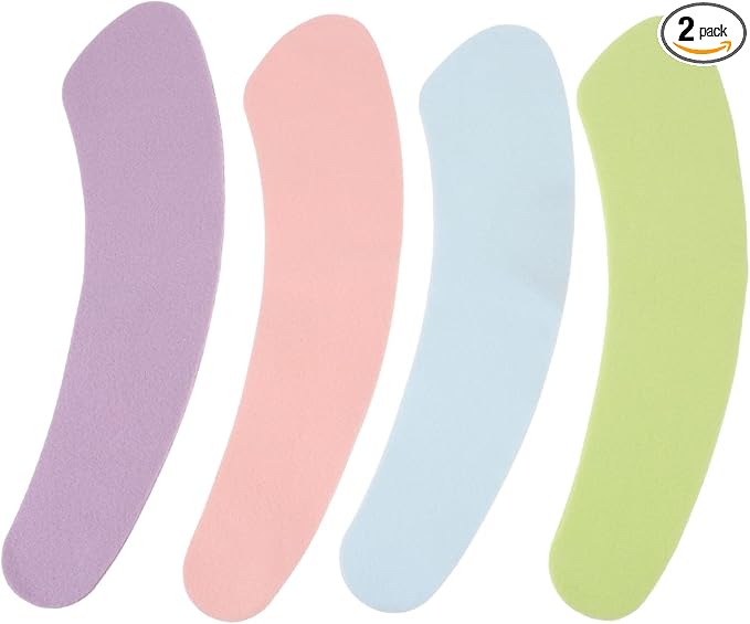 jojofuny 2sets Toilet Lid Cover Pads Washable Sticky Warm Elongated Standard Soft Comfortable Black Padded 8pairs*2