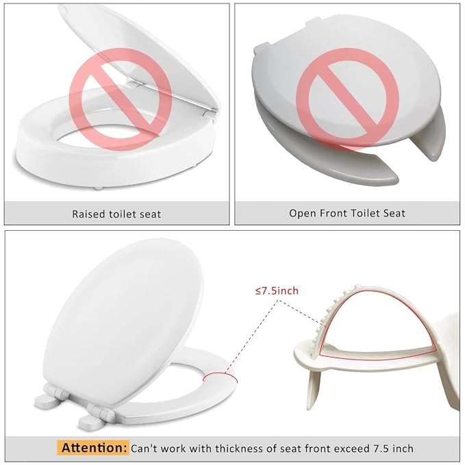 Universal Pee Deflector for Toilet Seat with Toilet lid Lifter, Toilet Splash Guard Prevents Kids and Adult from Peeing Splash.