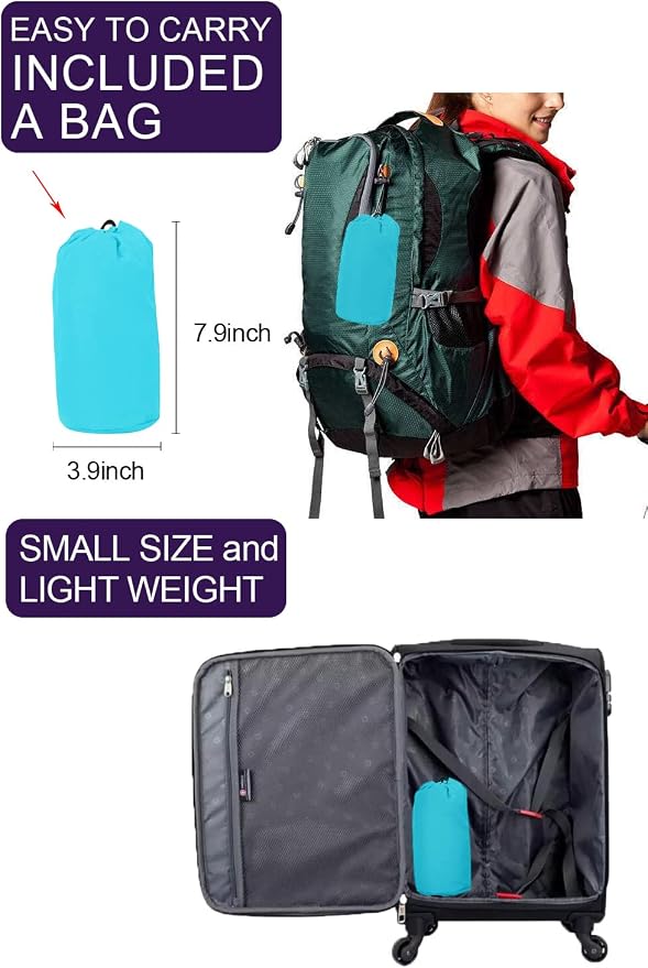 Lomon Women Waterproof Lightweight Rain Jacket Active Outdoor Hooded Raincoat