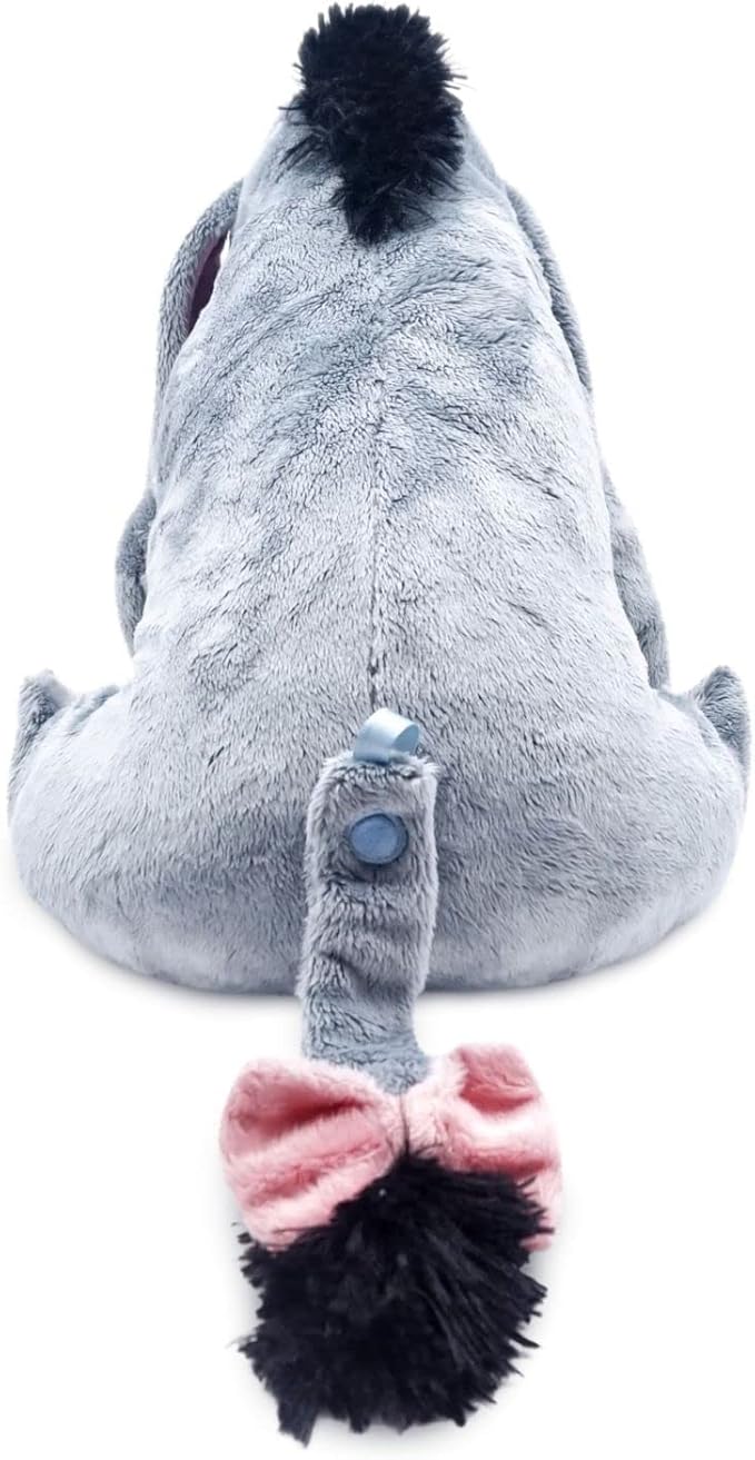 DISNEY STORE Official Eeyore Medium Soft Toy for Kids, Cuddly Character with Fuzzy Texture and Embroidered Details, Floppy Ears and Tail, Disney Plushy Suitable for All Ages.