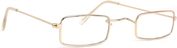 Skeleteen Old Man Costume Glasses - Rectangular Granny 100 Days of School Dress Up Eyeglasses - 1 Pair