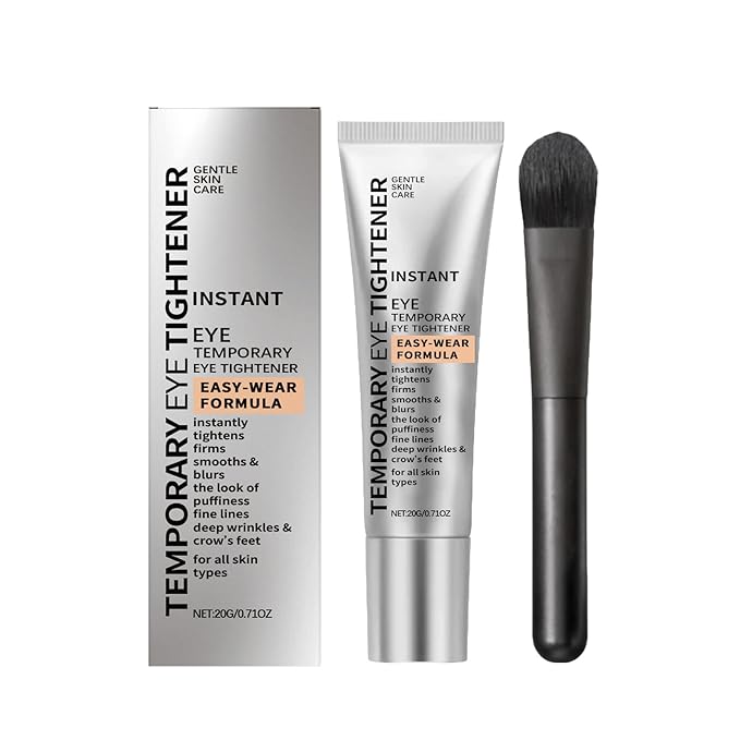 Eye Tightener Cream,Upgraded Formula for Women Helps Reduce Eye Bags Puffiness and Wrinkles, Gentle Skin Care Moisturizing Eye Tightener Cream with Brush