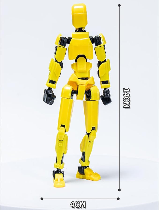 5PCS Assembly Completed T13 Action Figure 3D Printed Multi-Jointed Movable,Lucky 13 Action Figures,Multi-Articular Action Figures,Desktop Decorations,Creative Gifts (5 Colors)