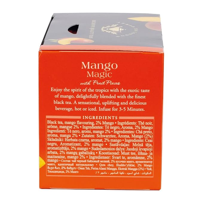 Ahmad Teas - Mango Black Tea 1.4oz - 20 Tea Bags (Pack of 2)