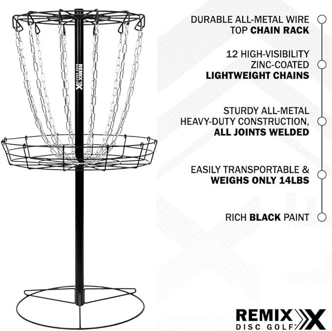 Remix Practice Basket for Disc Golf - Choose Your Color and Style