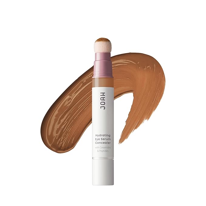 JOAH Perfect Complexion Under Eye Concealer and Serum, Korean Makeup, Hydrating Under Eye Serum Concealer Stick for Dark Circles and Puffiness, Peptide Serum with Medium Coverage
