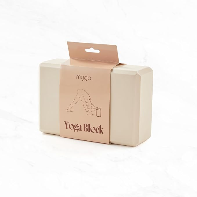 MYGA Yoga Block,Lightweight EVA Foam Yoga Brick,High Density Non-Slip Block for Yoga Poses, Pilates, Balance and Flexibility