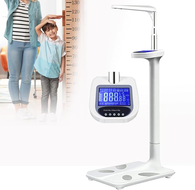 Body Weight Scale - Digital Weighing Machine, for Muscle Composition & Height Measurement - Physician Scales, for Gym, Step-On Technology