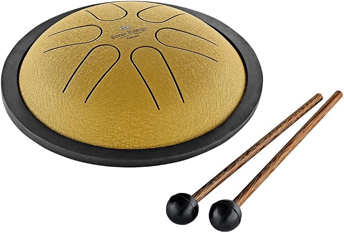 Meinl Sonic Energy Mini Steel Tongue Drum 6 Notes 6" with Mallets, Bag — Sound Healing Instrument for Musical Education, Meditation, ASMR, Yoga