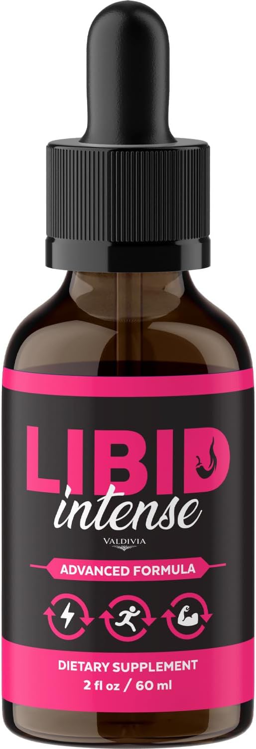 Libid Intense Drops - Official LibidIntense Advanced Liquid Supplement Drop Premium Formula - Maximum Strength, All Natural Vitamins Support for Overall Health & Wellness - 1 Bottle for 1 Month