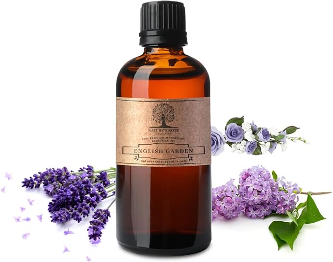 Floral - 100% Pure Aromatherapy Grade Essential Oil by Nature's Note Organics (8 Fl Oz, English Garden)