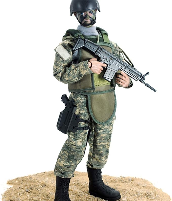12 Inch Action Figures Military Set, 1/6 Scale Action Figures Set with Weapons and Accessories