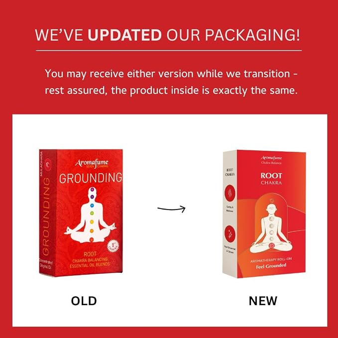 Frankincense & Patchouli Root Chakra Essential Oil Roll-On Blend | 10ml | Travel Size | Aromatherapy for Chakra Balance | Ideal for Meditation, Yoga | 100% Natural, Non-Toxic by Aromafume