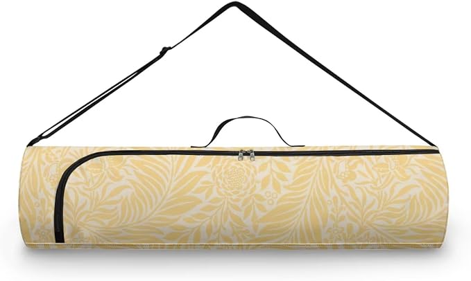Yoga Mat Bag with Adjustable Shoulder Strap and Handle Zipper, 30in Wide x 6.3in Diameter for Yoga Mat Storage