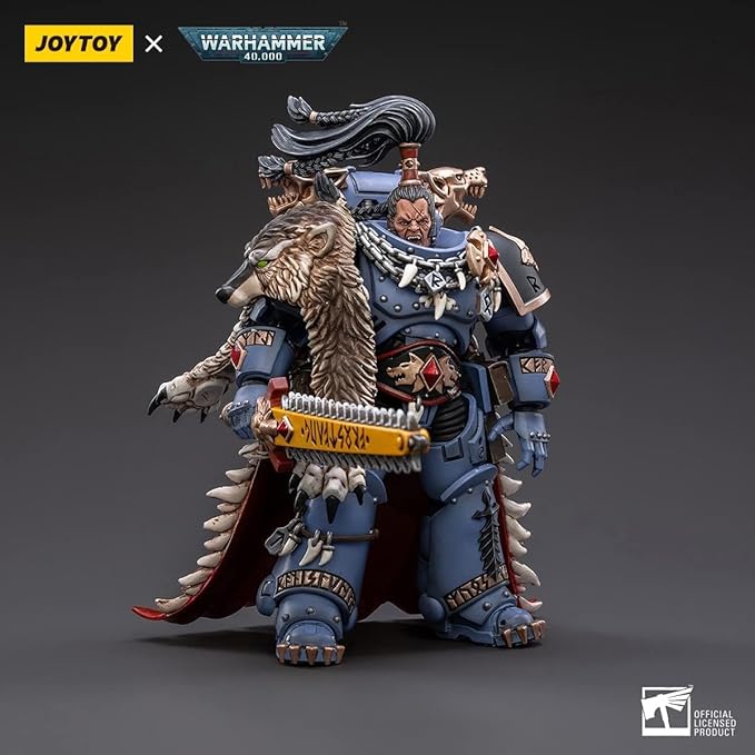 JOYTOY1/18 Warhammer 40,000 Action Figure Space Wolves Ragnar Blackmane Collection Model Birthday Gift