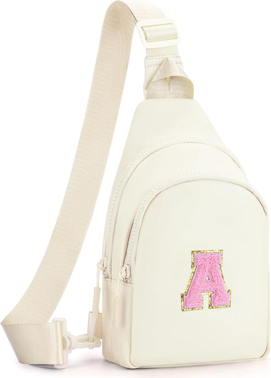 Birthday Gift for 5 6 7 8 9 10 11 12 13 14 15 16 Year Old Girls Fanny Pack Crossbody Bags for Women,Cute Trendy Stuff - Cream,A