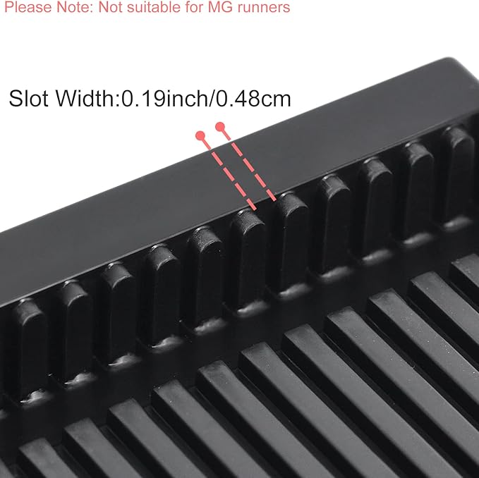 Model Pieces Shelves for Gundam,Holder Stand Organizer Rack for Gundam Model Action Figures DIY Model Making Accessories,Plastic Tool Storage Container for Gundam Hobby Model Making Parts,Black