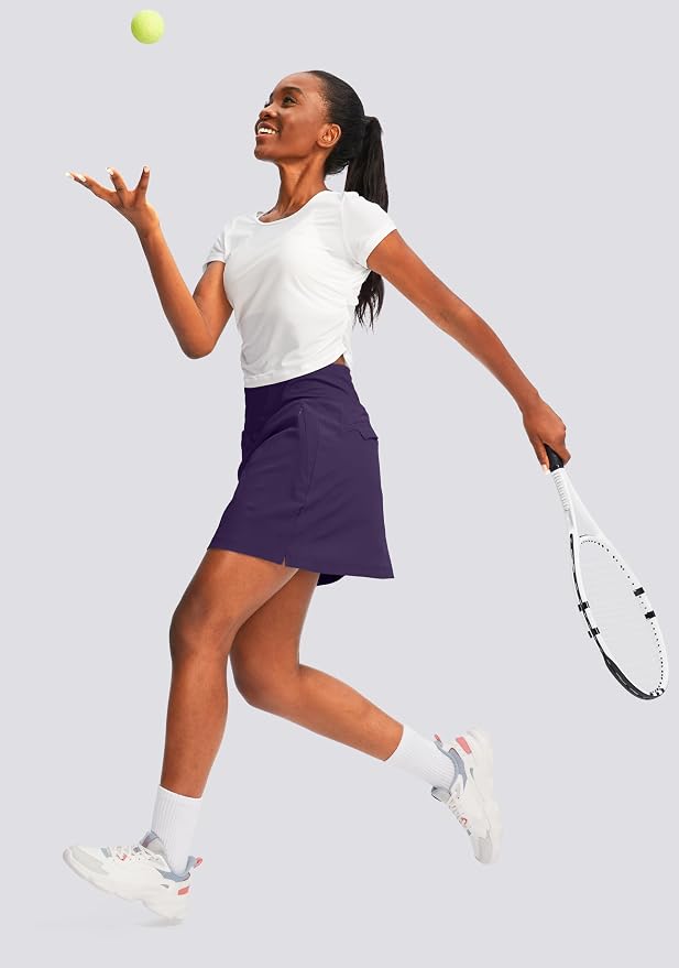 G Gradual Golf Skorts Skirts for Women with 5 Pockets Women's High Waisted Lightweight Athletic Skirt for Tennis Running