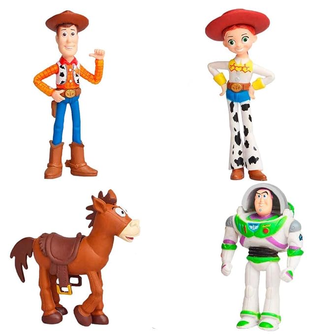 7 PCS Toy Stry Cake Toppers Mini Figurines Cupcake Decorations Cute Premium Party Supplies Cartoon Action Figures
