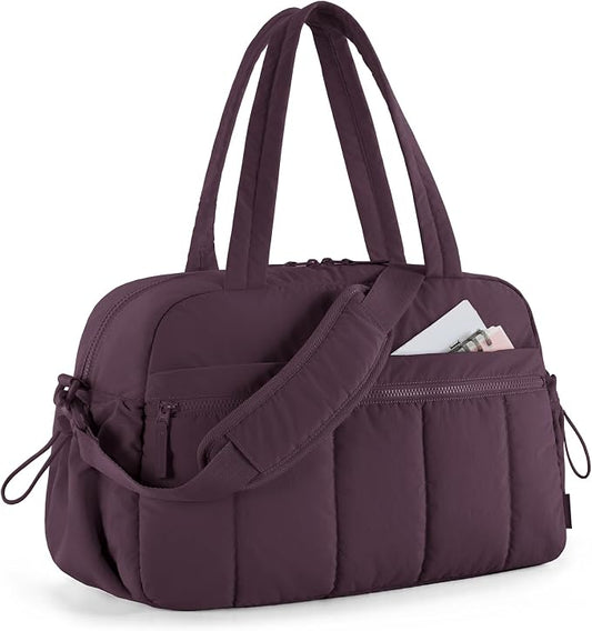 BAGSMART Gym Bag for Women, Duffle Bag for Travel with Wet Pocket, Lightweight Carry on Weekender Duffel, Water Resistant