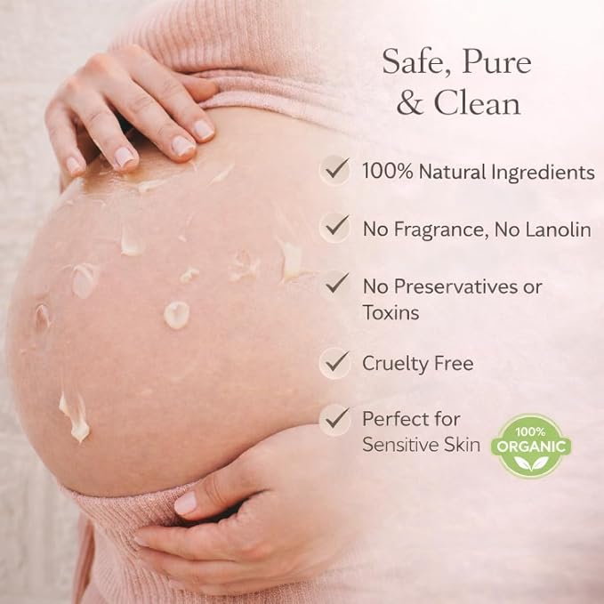 Belly Bundle by Irene Organics - Organic Belly Butter and Oil for Pregnancy Stretch Mark Prevention and Treatment - Award Winning Skincare For Pregnancy and Postpartum - Mother's Day Gift Set (Small)