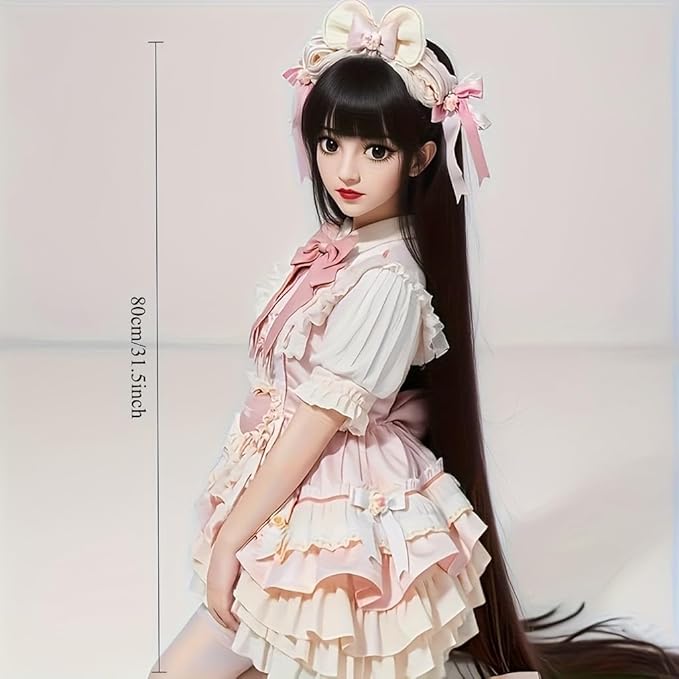 80cm Lifelike Female Doll, Seamless TPE Body with Poseable Steel Skeleton, Realistic Art Model for Cosplay, Photography & Display