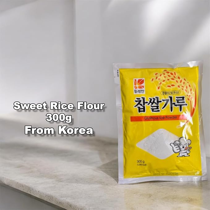 Korean Sweet Rice Flour Glutinous Rice Flour Sweet Rice Powder 300g 한국 찹쌀가루
