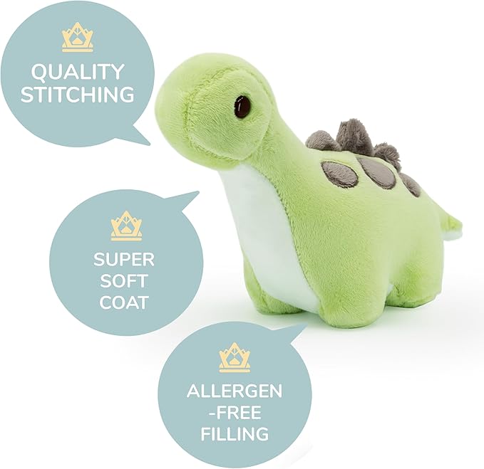 Bellzi Brontosaurus – 5" Cute Stuffed Animal Plush Toy – Soft & Adorable Dinosaur Plushie Gift – Perfect Present for All Ages – Mini Bronti