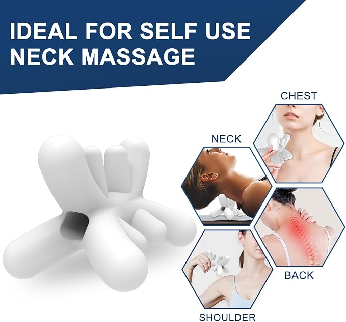 Occipital Release Tool,Neck and Shoulder Trigger Point Massager for Headache Relief,Deep Tissue Pressure Point Device with Acupressure Design Targeting Hard-to-Reach Muscles,Fast and Effective