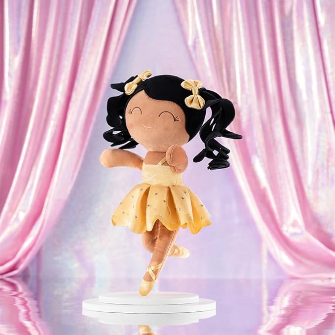 Gloveleya Personalized Baby Doll – Custom Name Plush Ballerina Doll for Girls | 13 Inch Soft Keepsake Gift | Birthday, Christmas, Baby Shower Present & Comfort Toy