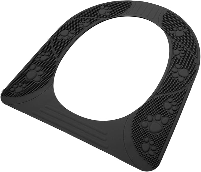 Duokon Toilet Seat Cover Reusable Silicone Non Slip Pad Foldable 39.5 X 34cm Portable Potty Cover for Toddler Training Travel Camping Home Bathroom Chairs (Grey)