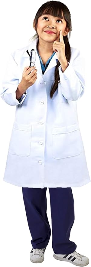 Natural Uniforms M&M Scrubs Childrens Lab Coat-Soft Fabric