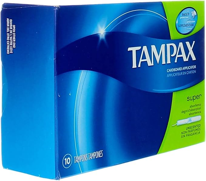Tampax Flushable Super Tampons - 10 ct, Pack of 3