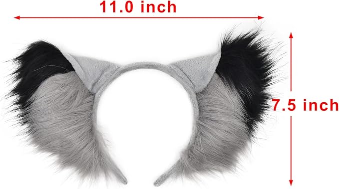 Plush Animal Ears and Horns Headband-Halloween Christmas Festival Theme Party Animal Cosplay Costume Headbands